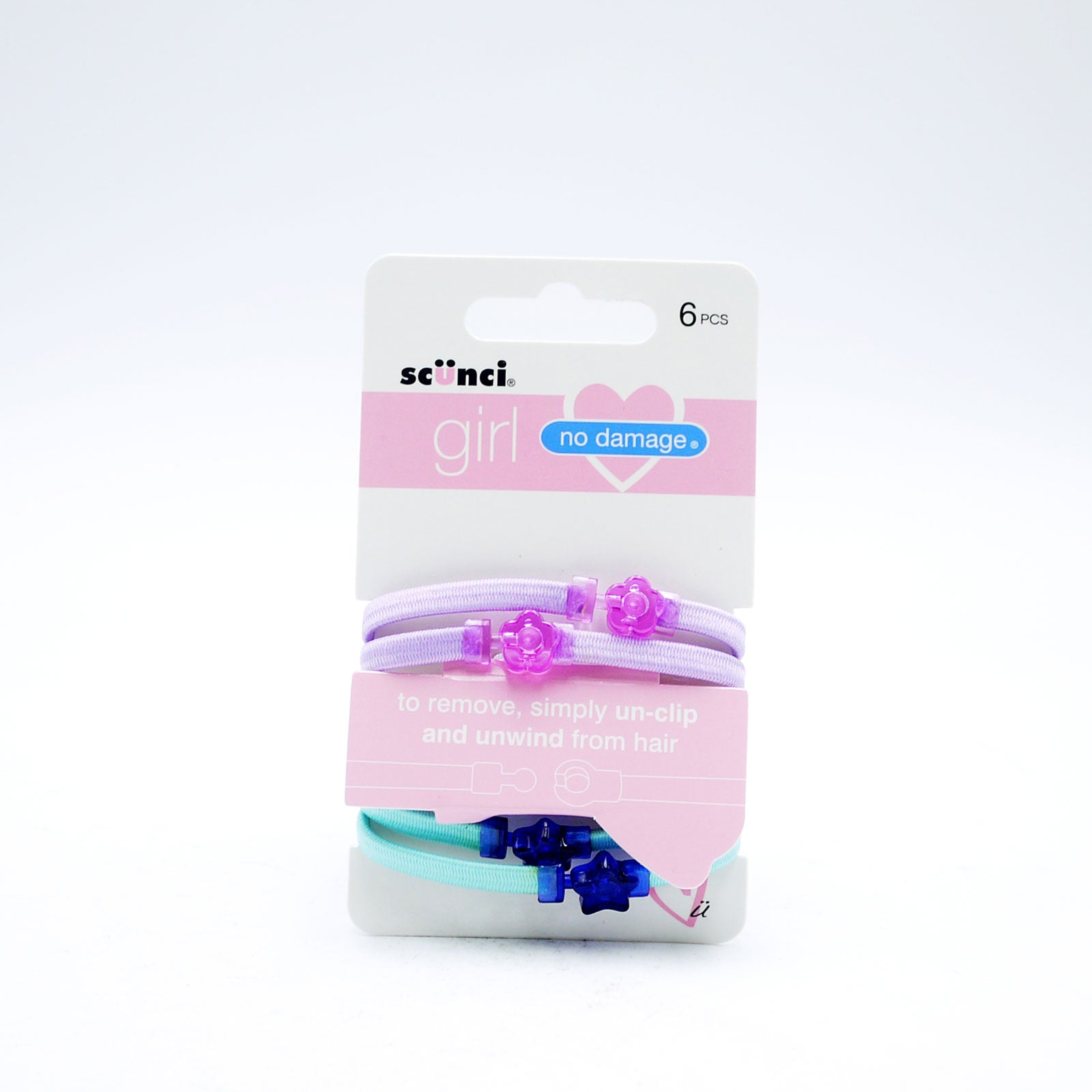 Scunci Girl Click & Lock Elastics 6 Pack Scunci Girl Click & Lock Elastics 6 Pack